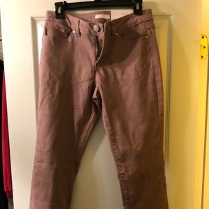 Lauren Conrad Skinny Jeans in Mauve, Size 6